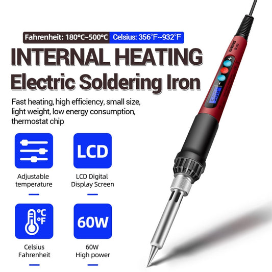 ANENG 60W Adjustable Temperature Electric Soldering Iron Welding Tool,, EU Plug, US Plug