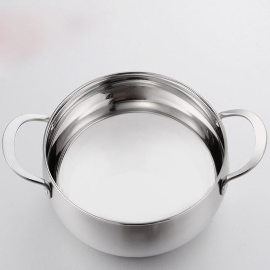 Si Gang 24CM Stainless Steel Drum-shaped Large-capacity Extra Thick Soup Pot, 24 CM