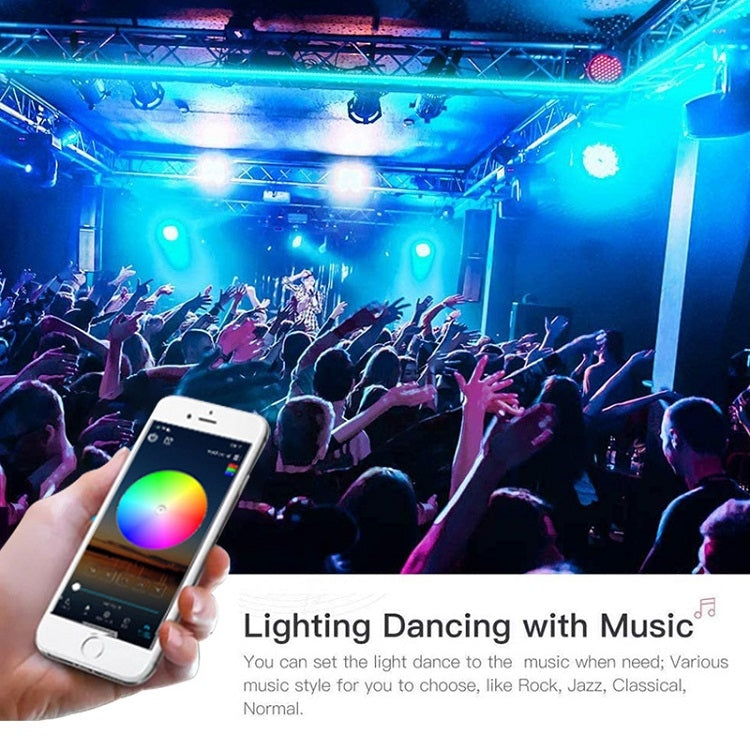Bluetooth Suit Smart Music Sound Control Light Strip Waterproof 5050 RGB Colorful Atmosphere LED Light Strip With 24-Keys Remote Control, 5M 150 LEDs, 5M 300 LEDs, 10M 300 LEDs, 10M 600 LEDs, 15M 450 LEDs, 15M 270 LEDs, 20M 360 LEDs, 30M 540 LEDs