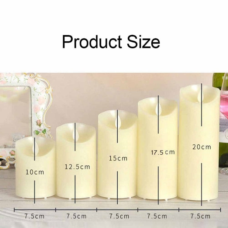 3 PCS LED Electronic Candle Light Birthday Wedding Home Decoration Props Candle Holder, Rechargeable, Size:, Rechargeable 7.5 x 10CM, Rechargeable 7.5 x 12.5CM, Rechargeable 7.5 x 15CM, Rechargeable 7.5 x 17.5CM, Rechargeable 7.5 x 20CM