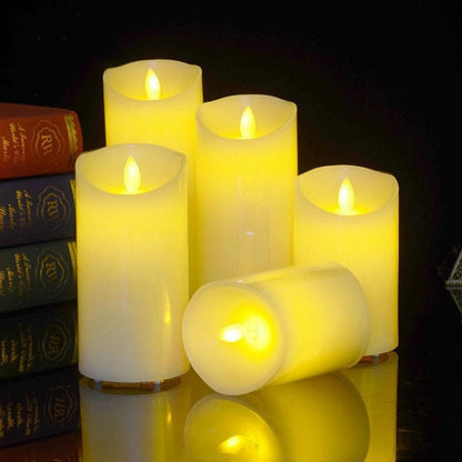 3 PCS LED Electronic Candle Light Birthday Wedding Home Decoration Props Candle Holder, Rechargeable, Size:, Rechargeable 7.5 x 10CM, Rechargeable 7.5 x 12.5CM, Rechargeable 7.5 x 15CM, Rechargeable 7.5 x 17.5CM, Rechargeable 7.5 x 20CM