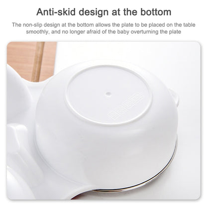 304 Stainless Steel Children Car Dinner Plate, Blue, Blue (removable and washable)