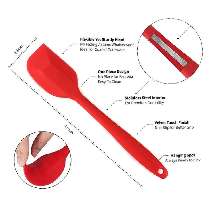 3 in 1 Silicone Spatula Cake Cream Spatula Baking Tool Set