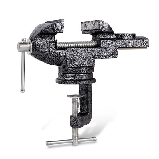 360-Degree Rotating Small Vise Table Flat Universal Table Clamp, Random Color Delivery, 50mm, 60mm, 65mm