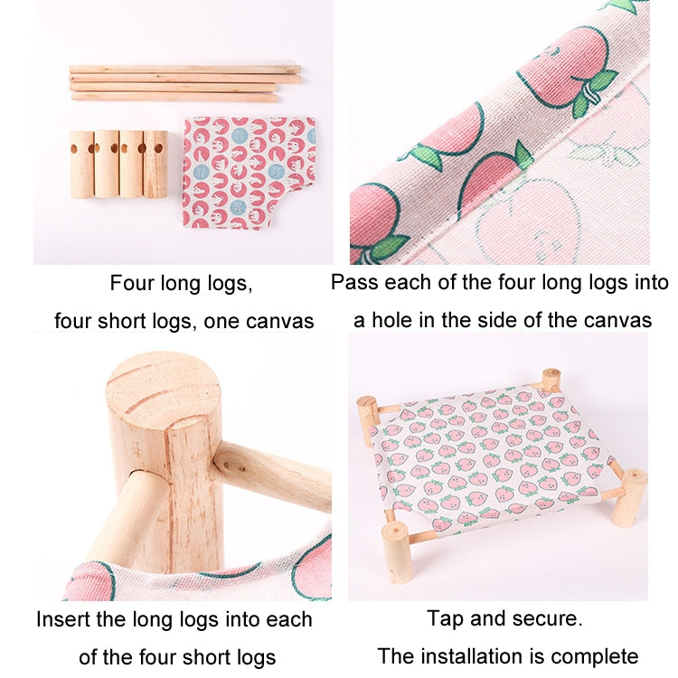 47x52cm Four Seasons Universal Removable And Washable Pet Bed Pet Nest, Small Yellow Duck, Small Color Triangle, Small Wooden Gray Bottom, Small White Cat Head, Small Yellow Background Rhombus, Small Wooden Alpaca, Small Blue Bunny, Small Cactus�������...