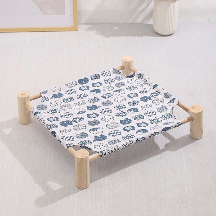 47x52cm Four Seasons Universal Removable And Washable Pet Bed Pet Nest, Small Yellow Duck, Small Color Triangle, Small Wooden Gray Bottom, Small White Cat Head, Small Yellow Background Rhombus, Small Wooden Alpaca, Small Blue Bunny, Small Cactus�������...