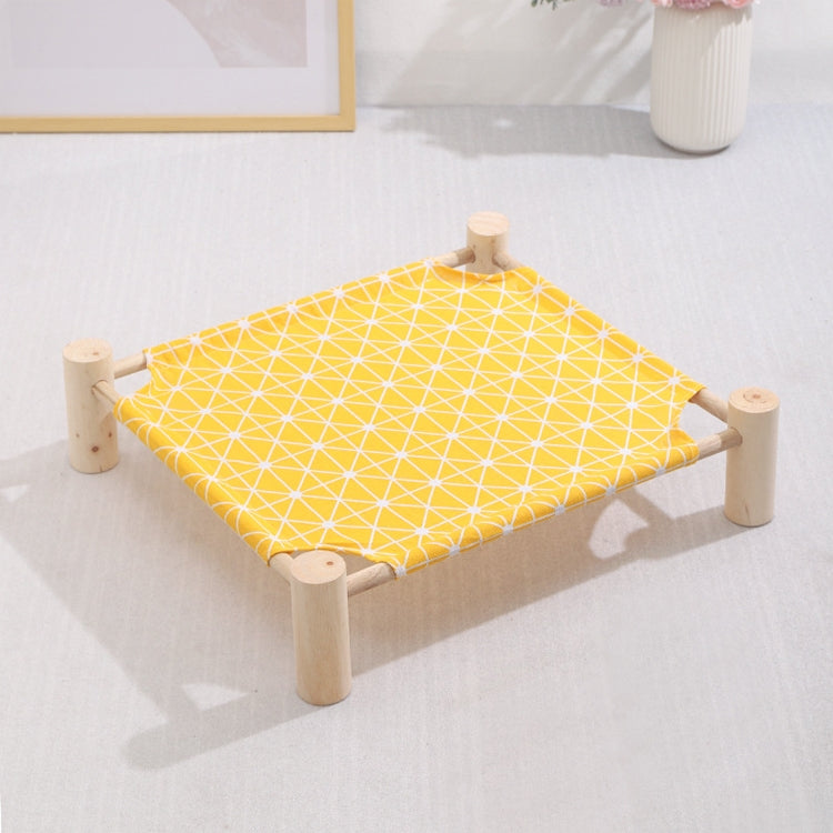 47x52cm Four Seasons Universal Removable And Washable Pet Bed Pet Nest, Small Yellow Duck, Small Color Triangle, Small Wooden Gray Bottom, Small White Cat Head, Small Yellow Background Rhombus, Small Wooden Alpaca, Small Blue Bunny, Small Cactus�������...