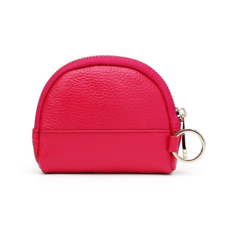 Leather Multifunctional Coin Purse Household Large-Capacity Key Card Case, 5A Black, 5A Red, 5A Green, 5A Rose Red, 5A Light Blue, 5A Watermelon Red, 5A Navy
