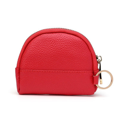 Leather Multifunctional Coin Purse Household Large-Capacity Key Card Case, 5A Black, 5A Red, 5A Green, 5A Rose Red, 5A Light Blue, 5A Watermelon Red, 5A Navy
