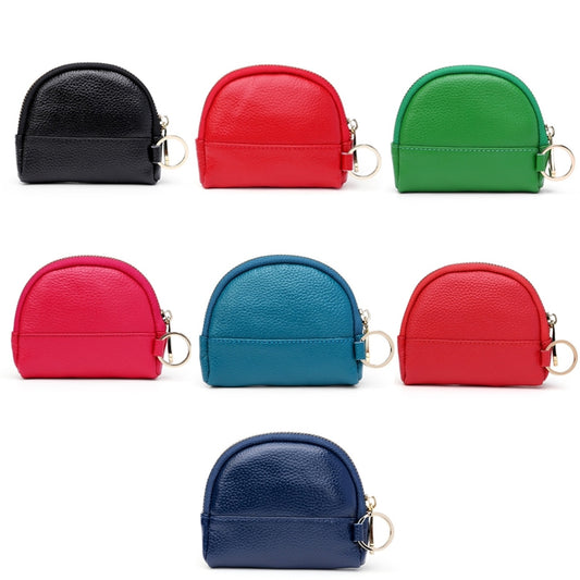 Leather Multifunctional Coin Purse Household Large-Capacity Key Card Case, 5A Black, 5A Red, 5A Green, 5A Rose Red, 5A Light Blue, 5A Watermelon Red, 5A Navy