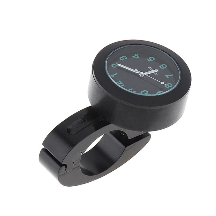 Motorcycle Bike Modified Handlebar Clock Watch, White, Black