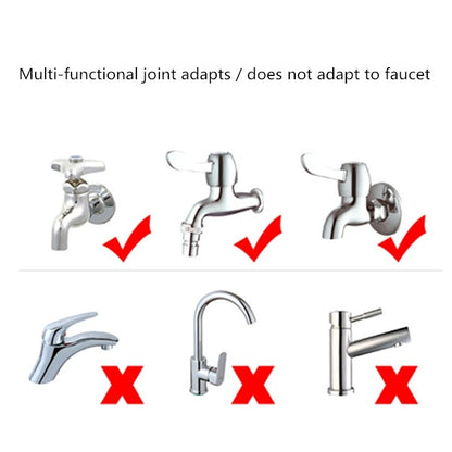 2 PCS Faucet Nipple Universal Joint Car Wash Water Gun Garden Clamp Joint, Faucet Nipple
