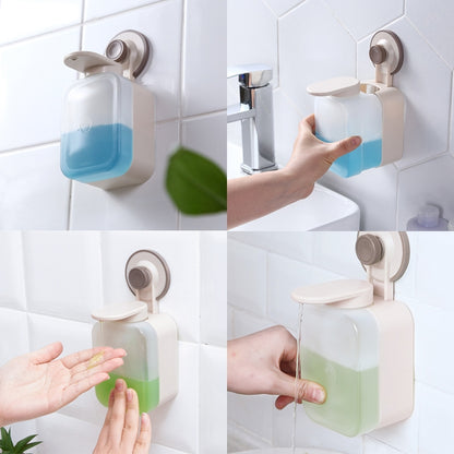 Kitchen Sink Hand Sanitizer Bottle Shower Gel Hole-free Wall-mounted Bathroom Soap Dispenser, Sink Hand Sanitizer Bottle