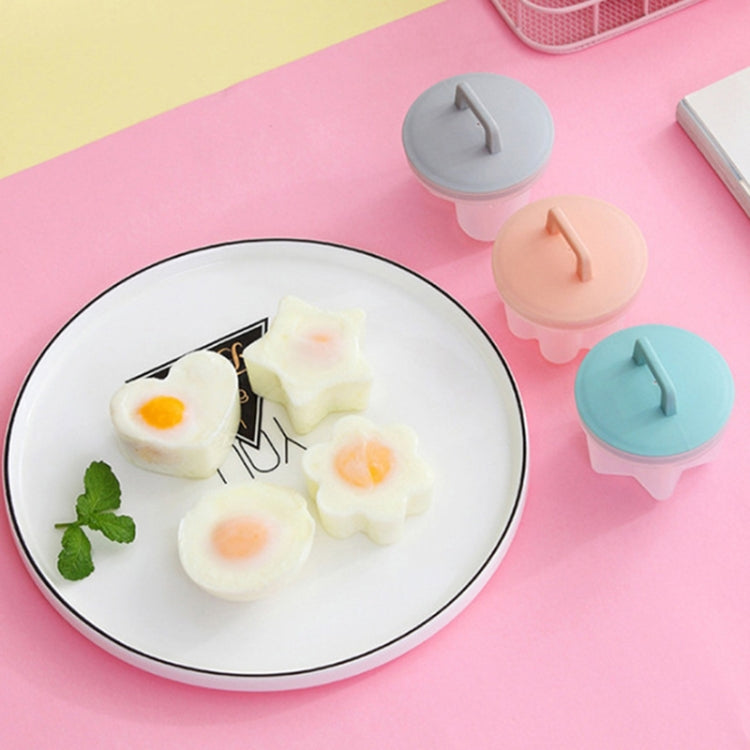 4 in 1 Home Creative Kitchen Steaming Egg Set with Oil Brush, Pink, Gray, Green
