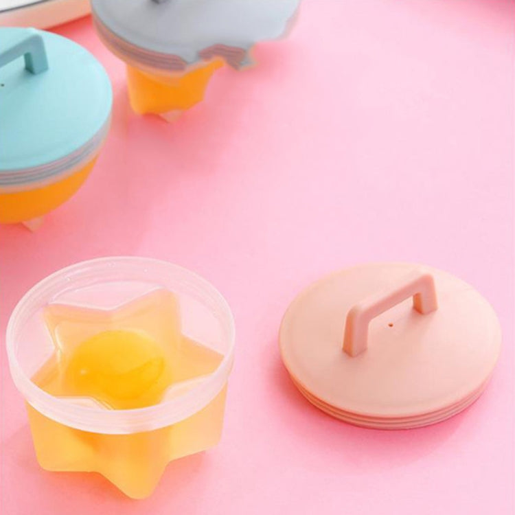 4 in 1 Home Creative Kitchen Steaming Egg Set with Oil Brush, Pink, Gray, Green