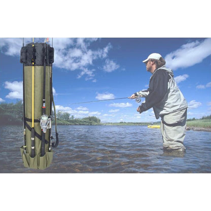 Multifunctional Fishing Rod Bag Fishing Tackle Bag Fishing Supplies，Size: 123x34cm