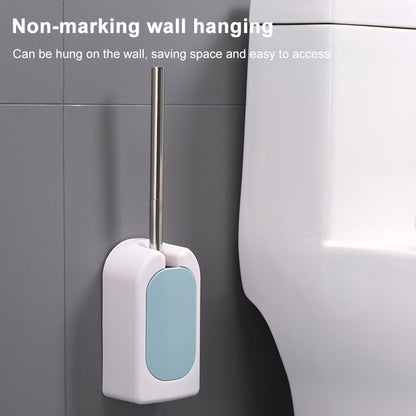 Bathroom Toilet Wall-mounted Toilet Brush Set with Soft Hair and Long Handle Without Dead Corners, Pink, Blue, Green, Grey