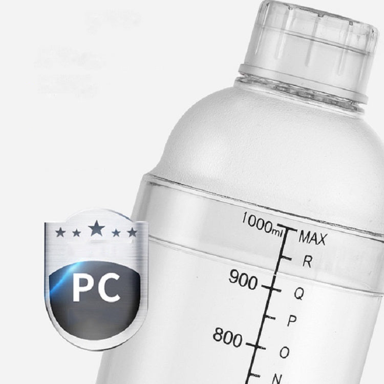 Shaker Cup PC Oz Cup Shaker With Scale Shaker Shaker Milk Teapot Juice Jug, 350ml Ordinary Transparent, 530ml Ordinary Transparent, 700ml Ordinary Transparent, 1000ml Ordinary Transparent, 350ml Black Double Scale, 530ml Black Double Scale�������������...