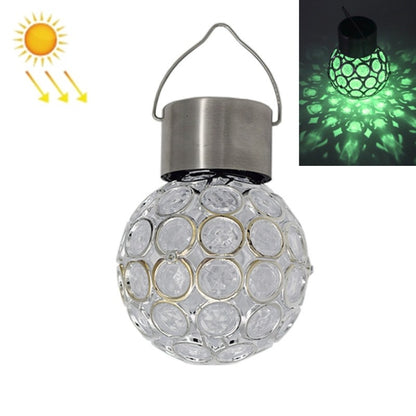 2 PCS Solar Hollow Ball Pendent Lamp Decorative Garden Light