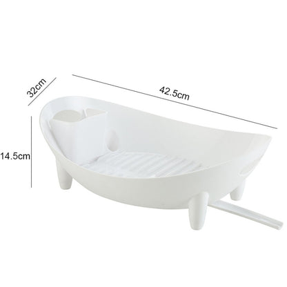 Tableware Storage Drain Dish Rack Multi-function Kitchen Utensil Rack
