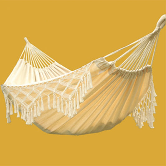 Tassel Hammock Double Canvas Hammock Outdoor Indoor Photography Props