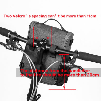 Rhinowalk Bicycle Front Bag Large Capacity Multi-function Handle Bag Folding Bike Electric Bicycle Bag
