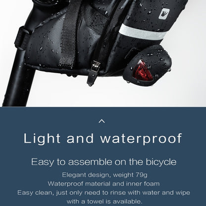 Rhinowalk Bicycle Tail Saddle Bag Waterproof Lightweight Mountain Bike Tool Bag Cycling Equipment