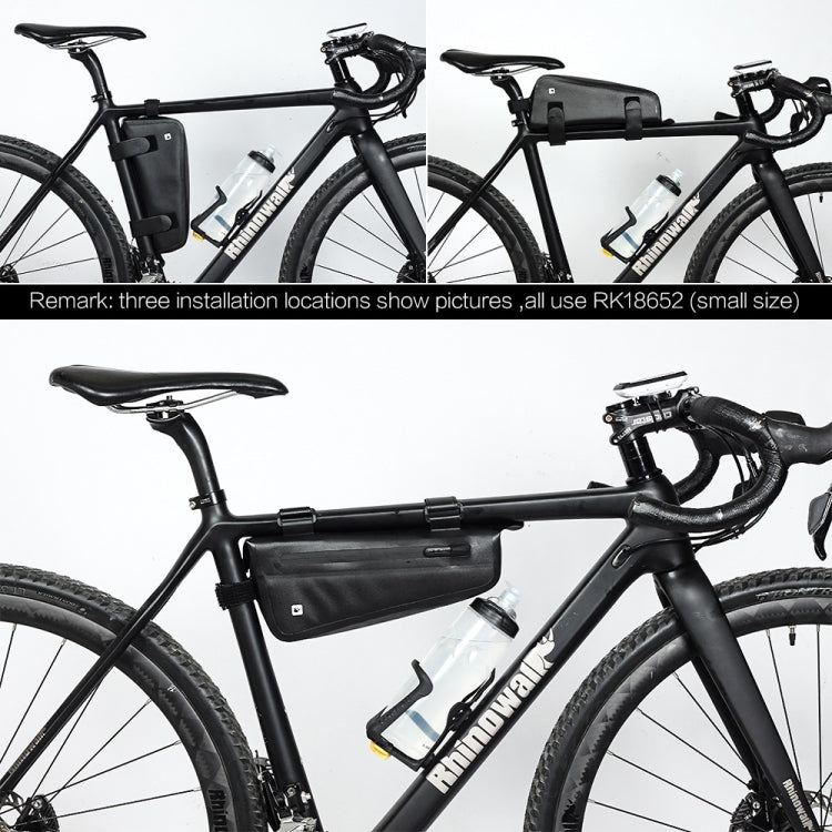 Rhinowalk Bicycle Front Beam Triangle Bag TPU Waterproof Mountain Road Bike Long-distance Riding Saddle Bag