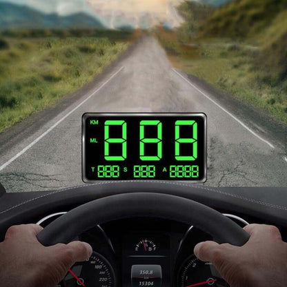 Kingneed C80 4.5inch HUD Car Head-up Display GPS Speed Meter Overspeed Alarm Mileage Altitude Clock, C80 4.5inch