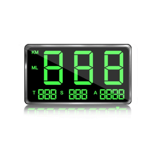 Kingneed C80 4.5inch HUD Car Head-up Display GPS Speed Meter Overspeed Alarm Mileage Altitude Clock, C80 4.5inch
