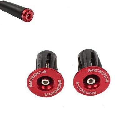 1pair MEROCA Mountain Bike Expansion Lock Bar Plug Road Bike Bicycle Bar Plug End Cover