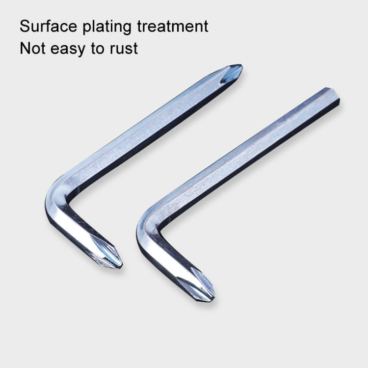10pcs Screwdriver Hexagonal Wrench Scooter Repair Tools Cross Bit, Specification:4mm, Material:45 Steel