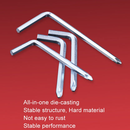 10pcs Screwdriver Hexagonal Wrench Scooter Repair Tools Cross Bit, Specification:4mm, Material:45 Steel