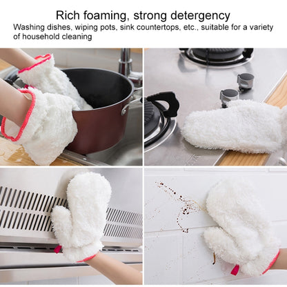 10 PCS Bamboo Fiber Household Non-stick Oil Dishwashing Gloves Kitchen Cleaning Waterproof Gloves, Dishwashing Gloves