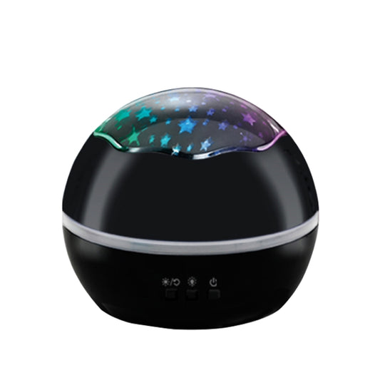 Small Ball USB Rotating Starry Sky Ocean Projector Night Light, Black, White, Blue, Pink