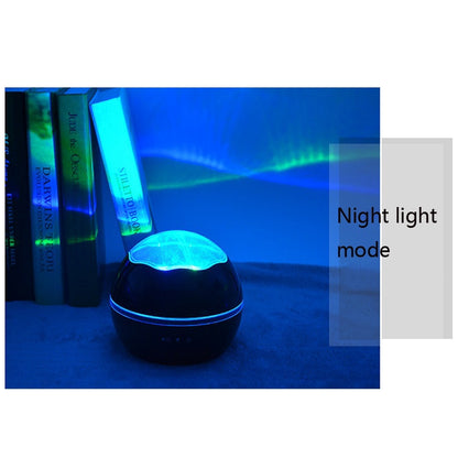 Small Ball USB Rotating Starry Sky Ocean Projector Night Light, Black, White, Blue, Pink