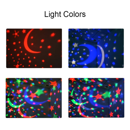 Small Ball USB Rotating Starry Sky Ocean Projector Night Light, Black, White, Blue, Pink