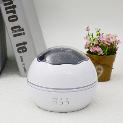 Small Ball USB Rotating Starry Sky Ocean Projector Night Light, Black, White, Blue, Pink