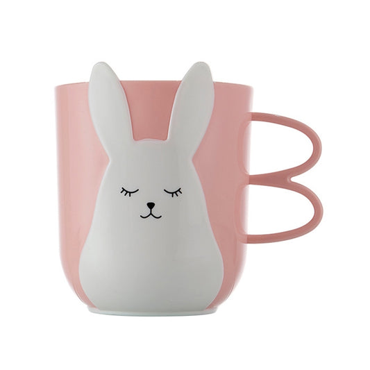 Creative Cute Mouthwash Cup Household Brushing Cup Plastic Children Cup with Handle, Nordic Powder, Nordic Grey, Nordic Blue