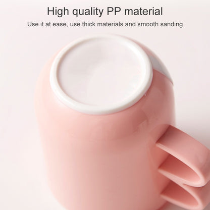 Creative Cute Mouthwash Cup Household Brushing Cup Plastic Children Cup with Handle, Nordic Powder, Nordic Grey, Nordic Blue