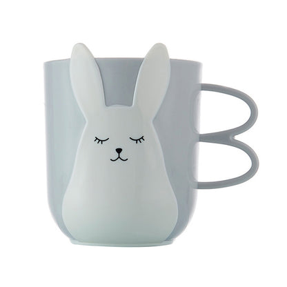 Creative Cute Mouthwash Cup Household Brushing Cup Plastic Children Cup with Handle, Nordic Powder, Nordic Grey, Nordic Blue