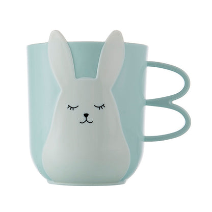 Creative Cute Mouthwash Cup Household Brushing Cup Plastic Children Cup with Handle, Nordic Powder, Nordic Grey, Nordic Blue