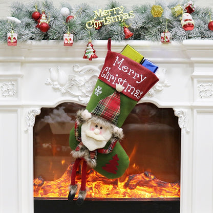 Christmas Decorations Christmas Socks Christmas Tree Pendant Children Gift Candy Bag, Senior, Snowman, Elk