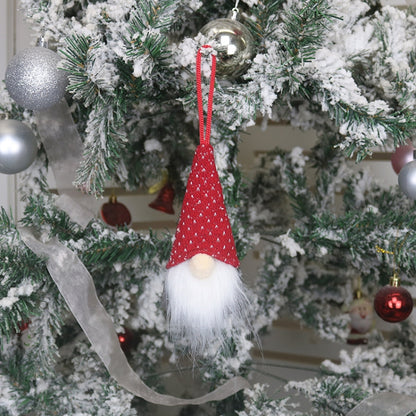Christmas Decorations Faceless Doll Pendant Old Man Doll Pendant, A, B, C, D