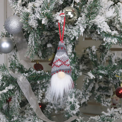 Christmas Decorations Faceless Doll Pendant Old Man Doll Pendant, A, B, C, D
