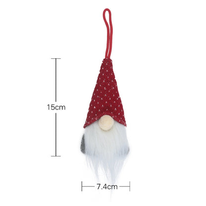 Christmas Decorations Faceless Doll Pendant Old Man Doll Pendant, A, B, C, D