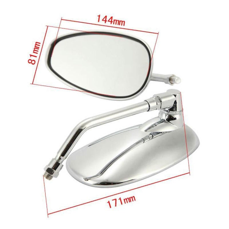 1 Pairs Motorcycle Electric Car Accessories Iron Rod Plating Mirror Rearview Mirror, HSJ