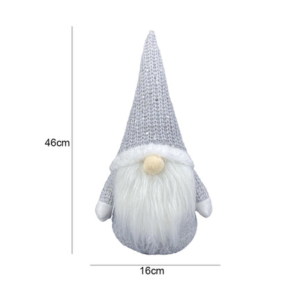 Christmas Decorations Window Decorations for Faceless Elderly Dolls Decorative Dolls, (Grey), (Pink), (White)