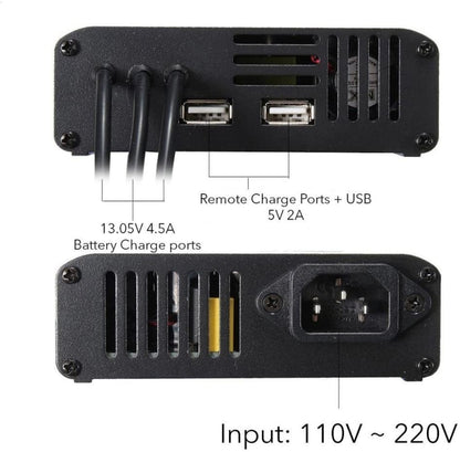 شاحن وحدة تحكم البطارية الذكي 5 في 1 من سبائك الألومنيوم لـ DJI MAVIC Pro، قابس أمريكي