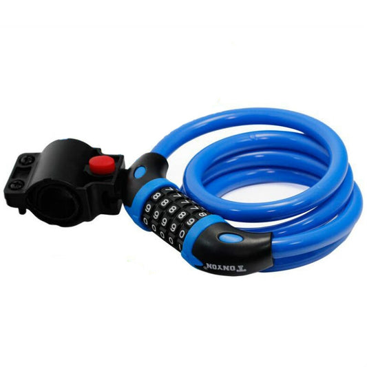 TONYON TY566 Bicycle Lock Five-digit Code Lock Mountain Bike Bar Wire Lock Single Rim Lock